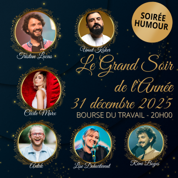 Le Grand Soir de l'Année // Soirée 31 décembre 2025 // 20h // Bourse du Travail