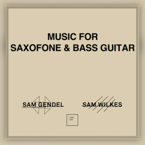 Sam Gendel - Music for Saxofone & Bass guitar (2018)