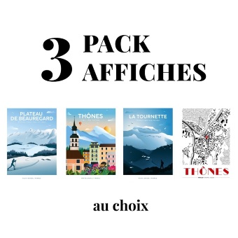 Pack 3 affiches 