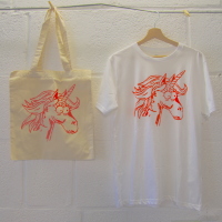 Offre tote bag + tee shirt licorne