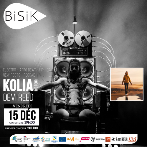 Kolia Ric tour et Devi Reed en concert au Bisik