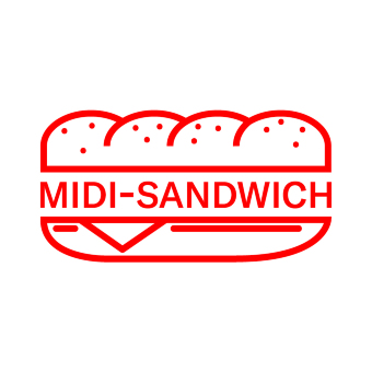 Inscription Midi-sandwich [Carmen.]