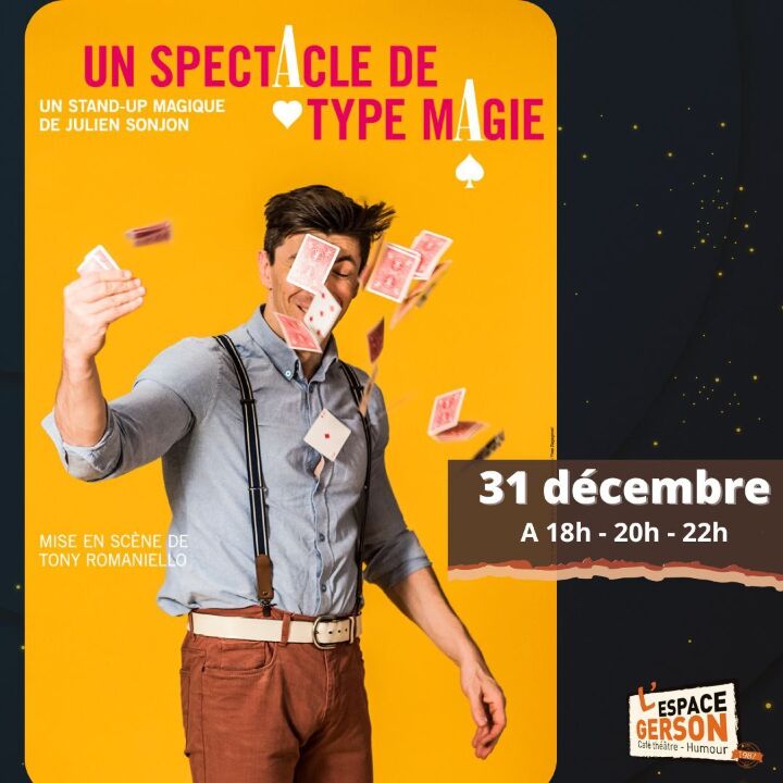 Julien Sonjon // 31 décembre 2025 // 18h-20h-22h // Espace Gerson