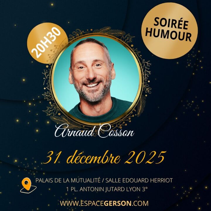 Arnaud Cosson // 31 décembre // 20h30 // Salle Edouard Herriot/Palais de la Mutualité (Lyon 3ème)