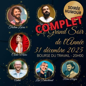 Le Grand Soir de l'Année // Soirée 31 décembre 2025 // 20h // Bourse du Travail