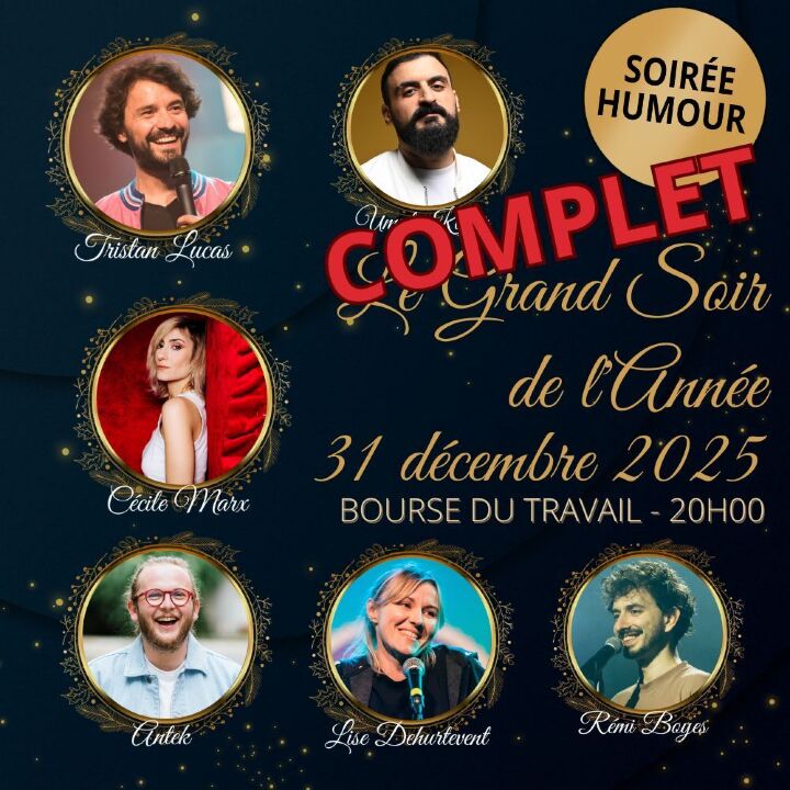 Le Grand Soir de l'Année // Soirée 31 décembre 2025 // 20h // Bourse du Travail