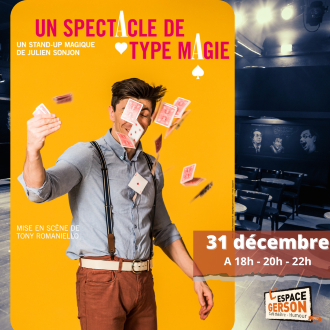 Julien Sonjon // 31 décembre 2025 // 18h-20h-22h // Espace Gerson